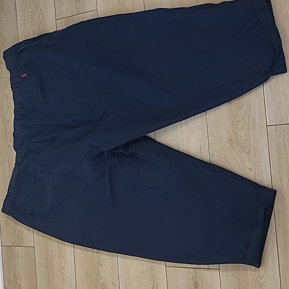 Ralph Lauren Polo Big Hammond  Dark Blue Cotton Pants Size 56b×30 - Picture 7 of 10